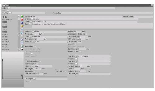 Opera Job ManagementProfiles window